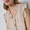 CO' COUTURE TOP, TASSY FRILL BISQUI