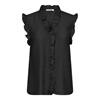 CO' COUTURE TOP, TASSY FRILL BLACK