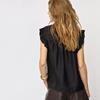 CO' COUTURE TOP, TASSY FRILL BLACK