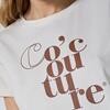 CO' COUTURE T-SHIRT, COCOTURE OFF WHITE
