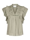 NEO NOIR TOP, JAYLA S VOILE SMOKE GREEN
