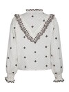 NEO NOIR BLUSE, DEGAS DOT OFF WHITE