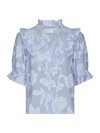 NEO NOIR BLUSE, MANET JACQUARD LIGHT BLUE