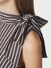 NEO NOIR TOP, VEDA STRIPE DARK BROWN