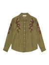 MAISON HOTEL SKJORTE, KAFKA KHAKI