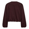 CO' COUTURE JAKKE, LUNA BALLOON ZIP WINERED