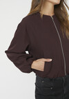 CO' COUTURE JAKKE, LUNA BALLOON ZIP WINERED