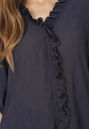 CO ´ COUTURE BLUSE, ANIKA FRILL NAVY