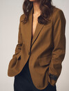 GOSSIA BLAZER, GAJA CARAMEL CHECKS