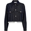 HAUTE L´AMITIÉ SKJORTEJAKKE, CARGO CROP DARK DENIM