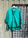 WAUW BLUSE, LUNA LOBSTER GREEN