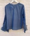 WAUW BLUSE, WILMA BLUE CHAMBRAY