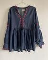 WAUW BLUSE, HEART CHAMBRAY