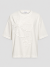 CO' COUTURE T-SHIRT, IVARA FLOWER TEE WHITE