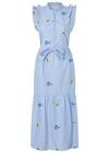 LOLLYS LAUNDRY KJOLE, HARRIE MAXI LIGHT BLUE