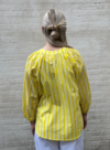WAUW SKJORTE, SKALL YELLOW STRIPE