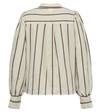 GOSSIA BLUSE, ANNEMAI OFF WHITE/BROWN STRIPES