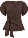 CO' COUTURE BLUSE, ACILE BROWN