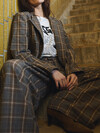 GOSSIA BLAZER, ELLI BROWN CHECKS