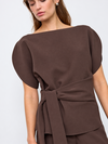 CO' COUTURE BLUSE, ACILE BROWN
