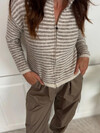 MARTA STRIK CARDIGAN, 9586 BEIGE