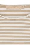 MARTA T-SHIRT, 49066 BEIGE STRIB