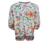 BLACK COLOUR BLUSE, ART WARM ORANGE