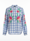 QNUZ SKJORTE, BOHEME CHECK BLUE