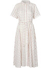 LOLLYS LAUNDRY MIDI KJOLE, BLAKE CREME