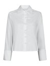 NEO NOIR SKJORTE, CAM POPLIN WHITE