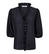 CO ´ COUTURE BLUSE, ANIKA FRILL NAVY
