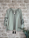 CABANA LIVING BLUSE, NILLOU GREEN