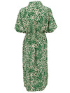 BLACK COLOUR KJOLE, LUNA KAFTAN TIE GREEN LEO