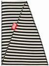 NØRGAARD PÅ STRØGET TØRKLÆDE, TRIANGLE BLACK/ECRU WOOL