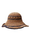 BLACK COLOUR STRÅHAT, PALMA BOHO NATURE WITH NAVY