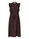 CO'COUTURE KJOLE, HERA FRILL DARK BROWN