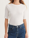 BASIC APPAREL T-SHIRT, ARENSE 002 WHITE
