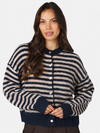 NEO NOIR CARDIGAN, ISANA  NAVY STRIPE