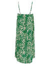 BLACK COLOUR KJOLE, LUNA SHORT STRAP GREEN LEO