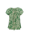 BLACK COLOUR BLUSE, LUNA DANA GREEN LEO