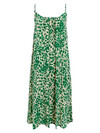 BLACK COLOUR KJOLE, LUNA SHORT STRAP GREEN LEO