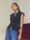 GOSSIA VEST, LIANA BLACK
