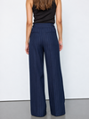 CO' COUTURE BUKSER, GABIE PIN WIDE NAVY