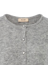 MOS MOSH CARDIGAN, ALMINE KNIT GREY MELANGE 