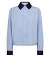 CO' COUTURE SKJORTE, NELSON PALE BLUE STRIPE