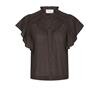 NEO NOIR TOP, VINSA S VOILE DARK BROWN