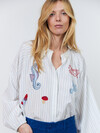 LOLLYS LAUNDRY SKJORTE, HAILEY STRIPE