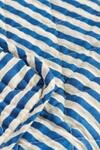 IB LAURSEN VATTÆPPE, 07923-13 QUILT HVID BLÅ STRIB