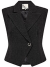 GOSSIA VEST, LIANA BLACK
