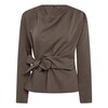 CO' COUTURE BLUSE, TENGA PLEAT WALNUT